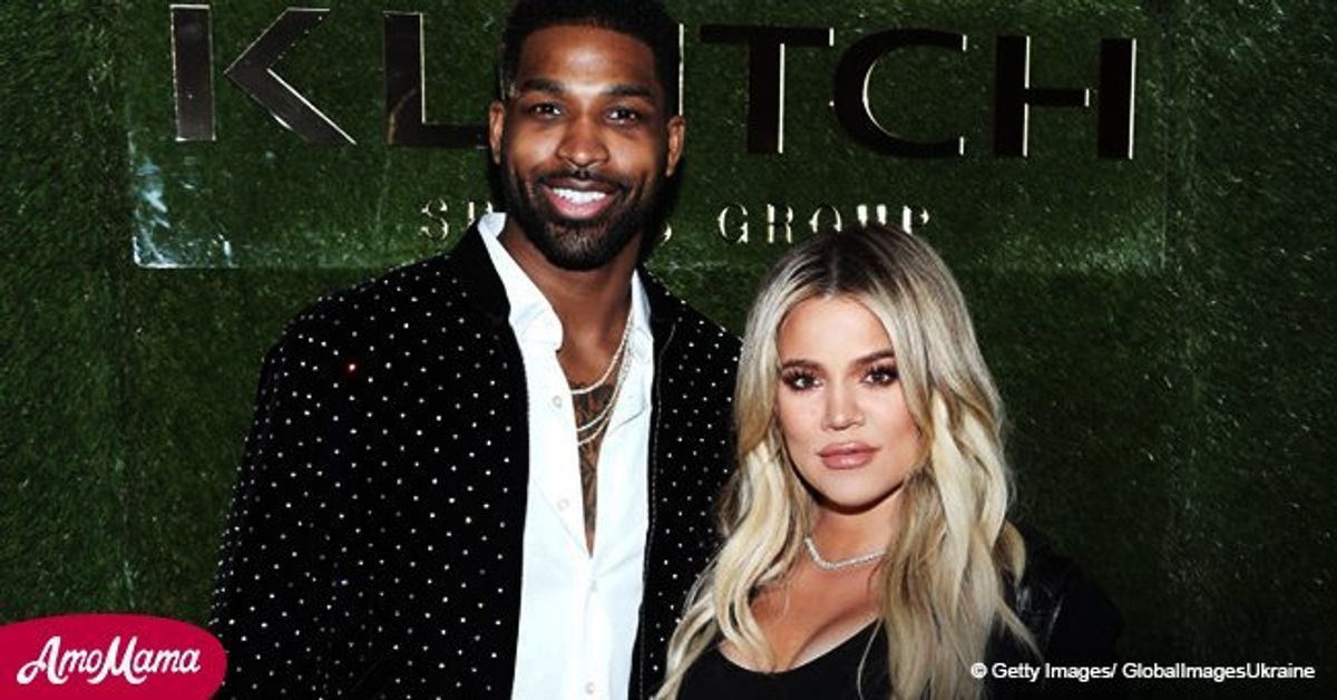 Khloe Kardashian shares a touching snap of Tristan Thompson cradling