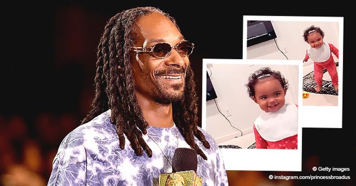 Snoop Dogg's Cute Grandbaby Looks Mischievous Walking around in a Pink ...