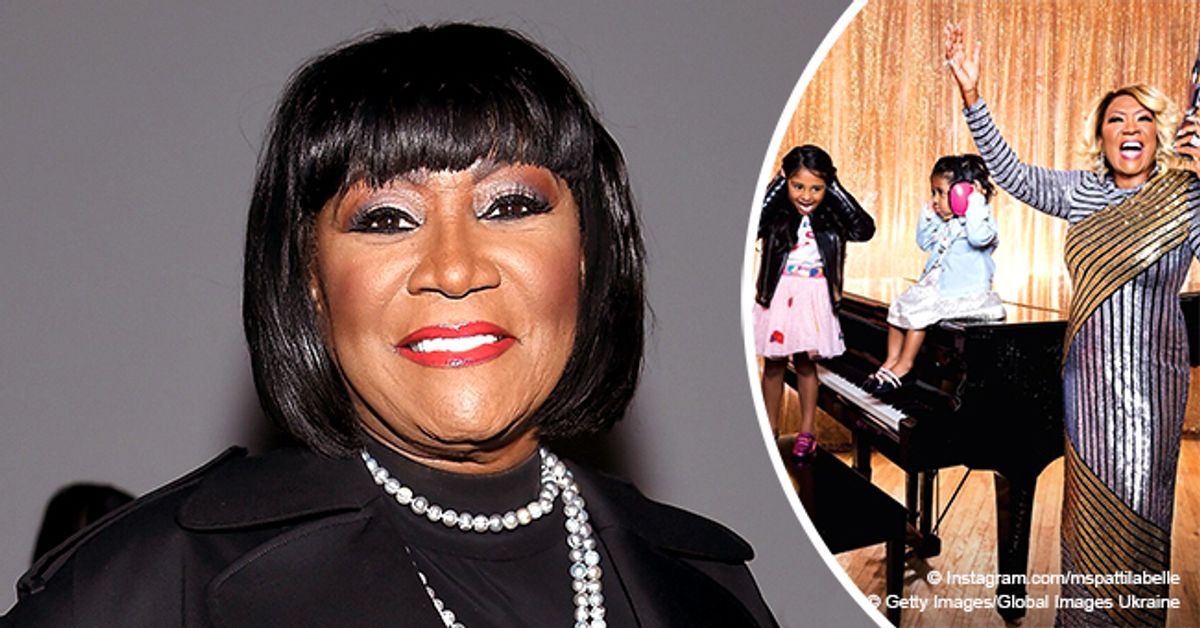 Patti LaBelle Stuns in Silver & Golden Gown as She Poses with Her ...