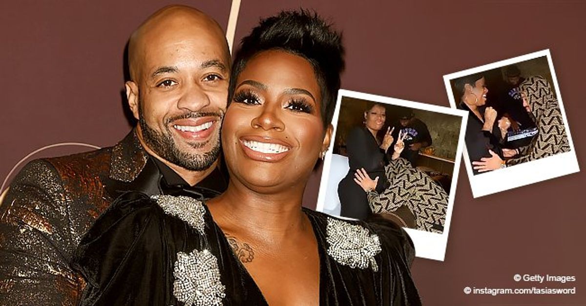 Fantasia Barrino's Husband Kendall Taylor Touches & Kisses Her Pregnant ...