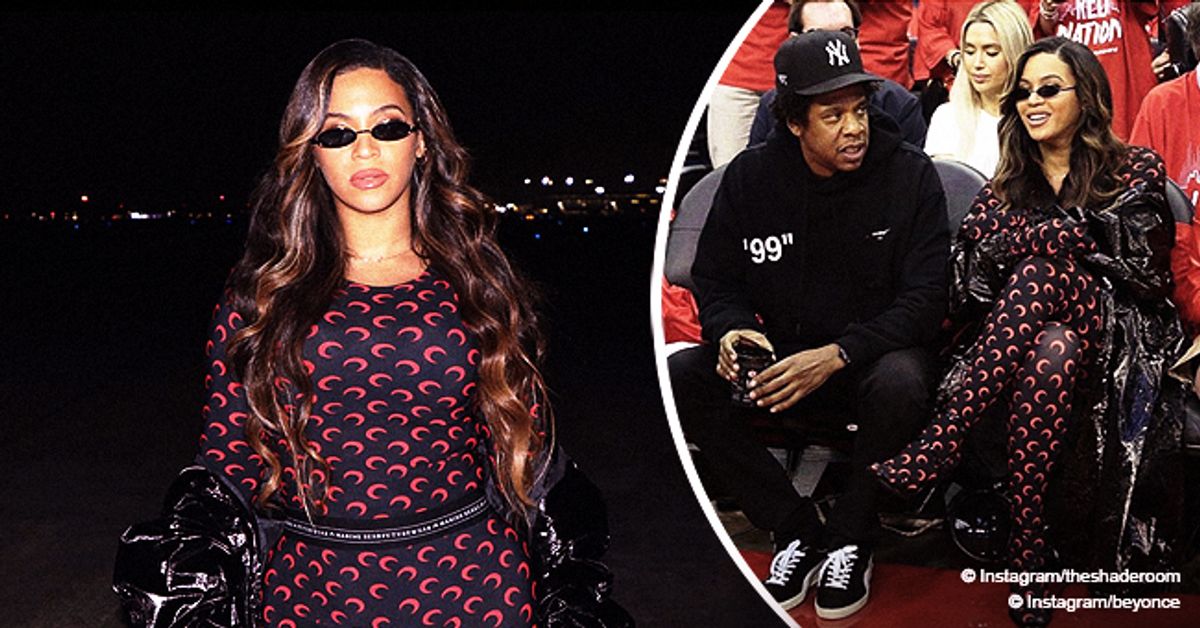 Beyoncé Flaunts New Brunette Locks in Catsuit at NBA Game Date Night