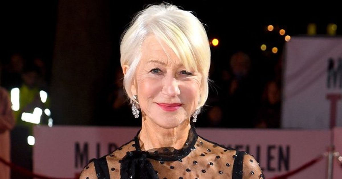 Helen Mirren Dazzles in Black Ensemble for L'Oreal Runway at Paris ...