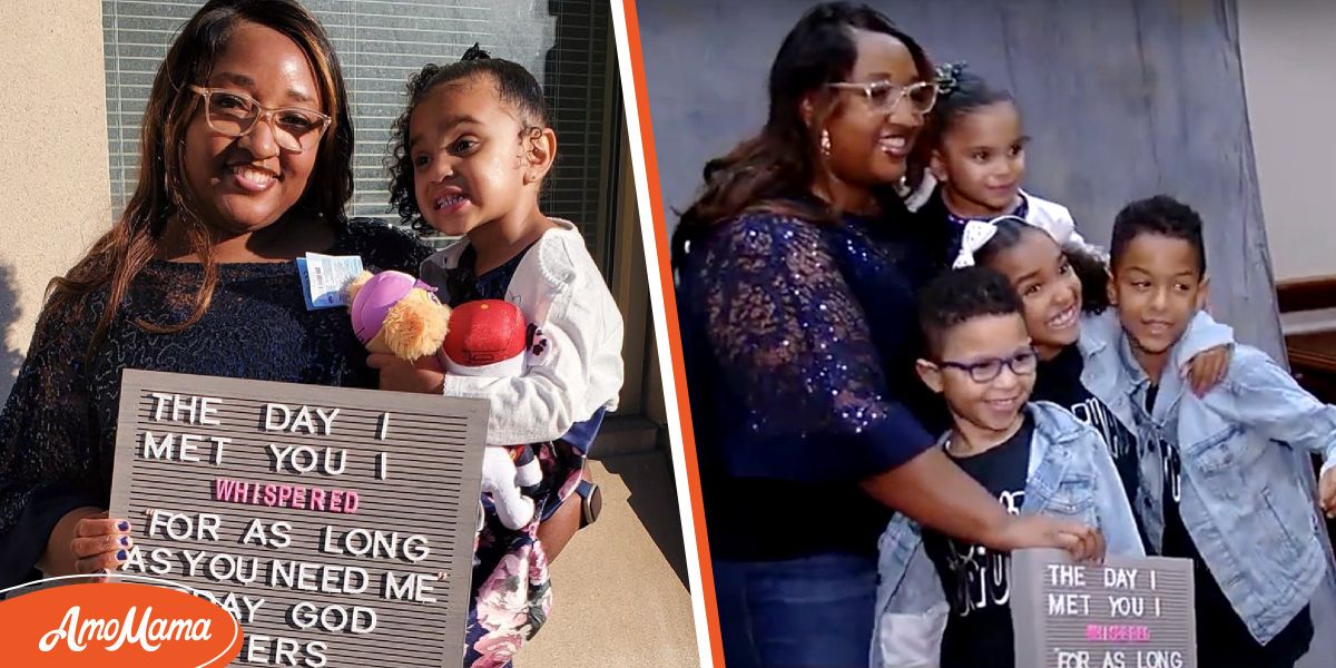 Single Cincinnati Mom of 3 Adopts 2-Year-Old Girl on Adoption Day to ...