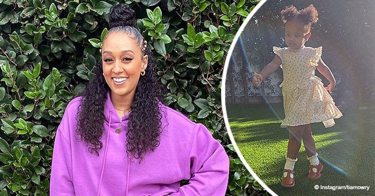 Tia Mowry's Daughter Cairo Looks Cute with Hair Buns & Wearing a Floral ...