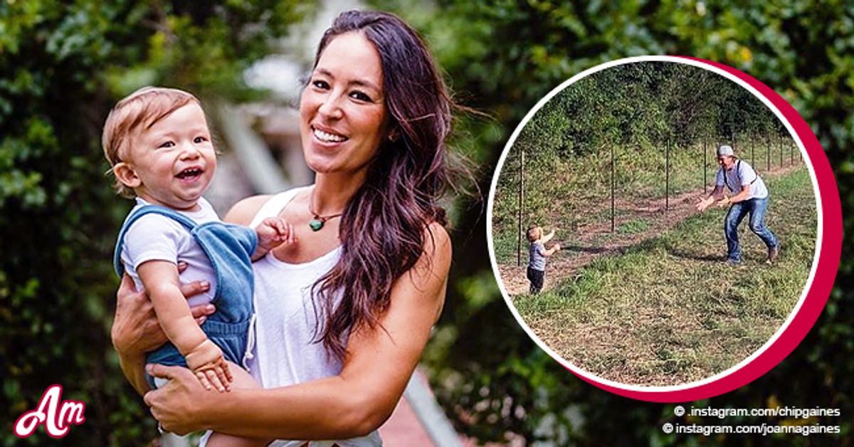 Joanna Gaines 1 Year Old Son Crew Takes His First Steps In Chips Instagram Post 7339