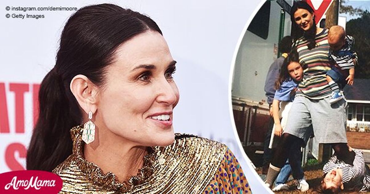 Demi Moore from 'Indecent Proposal' Shares Throwback Photo with Her 3(01)
