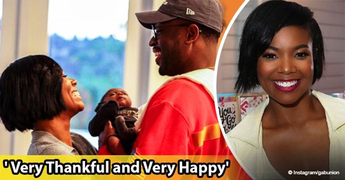 Gabrielle Union and Dwyane Wade are all smiles in photo on their first