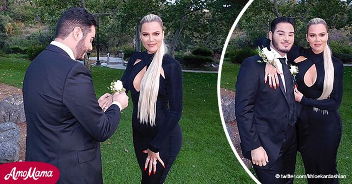 Khloé Kardashian Goes to Prom with a Fan (Photo)