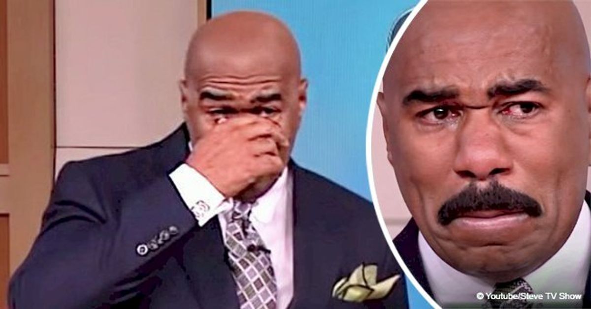Tv Host Steve Harvey Broke Down Crying After Seeing His Mom S House In