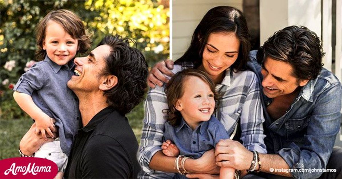 John Stamos and His Wife Caitlin McHugh Pose with Their Little Son
