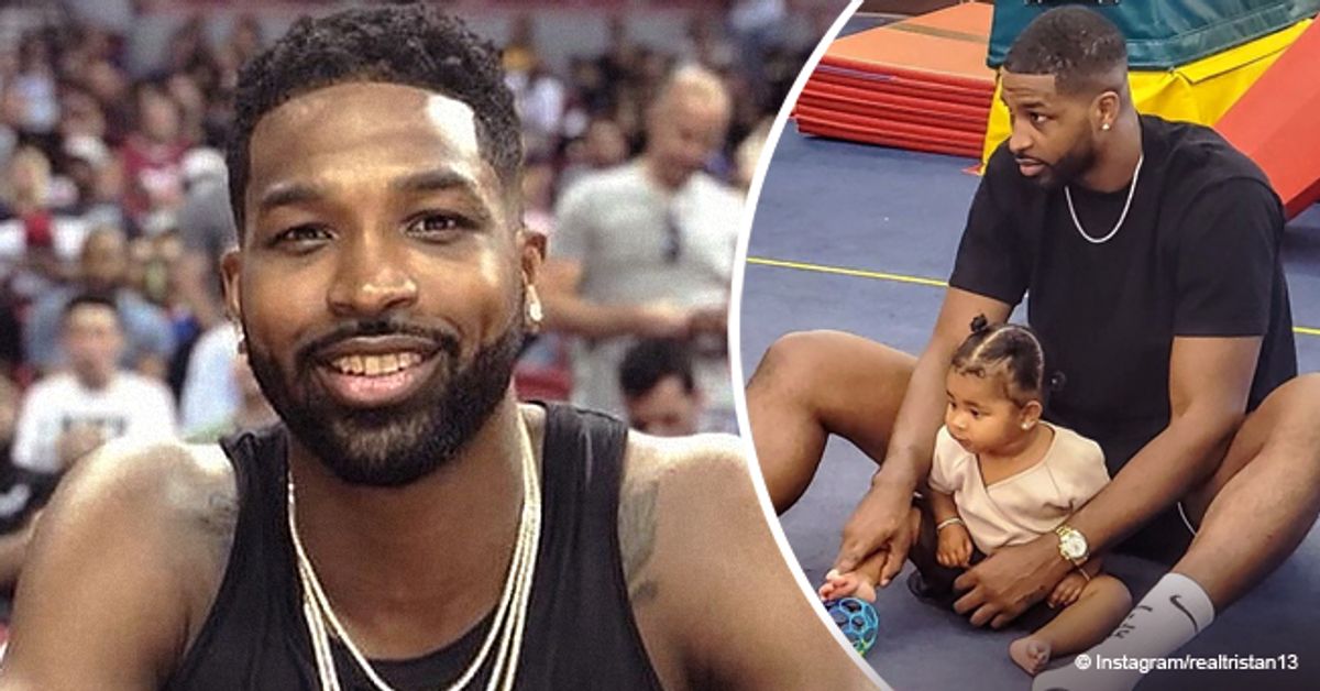 Tristan Thompson Shares Sweet Photo with His 'Twin' True at Baby Class