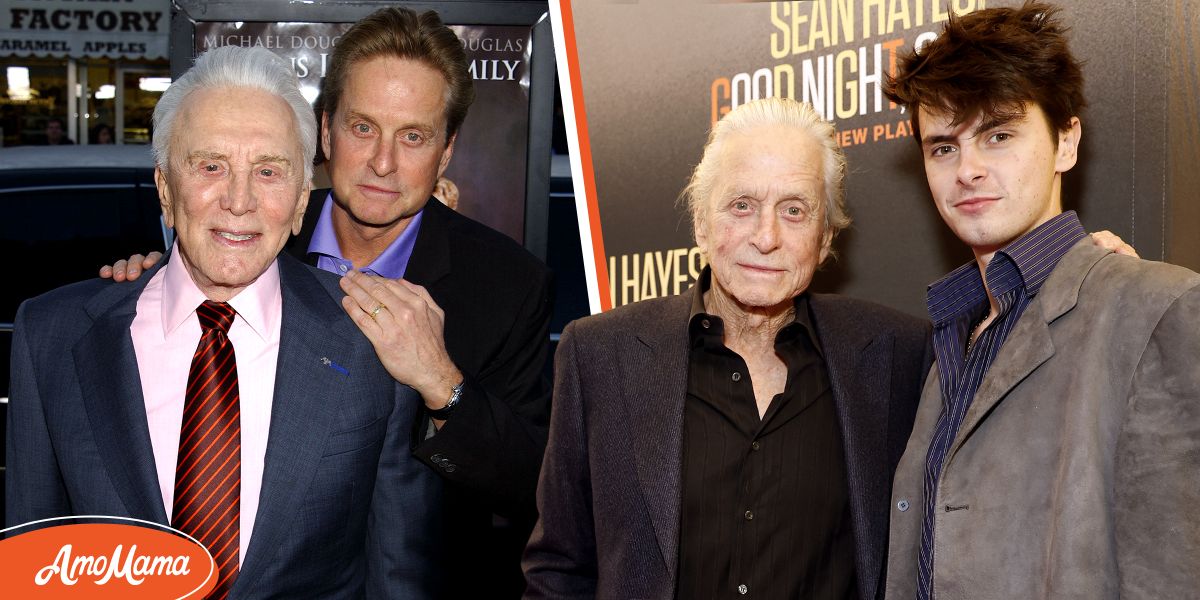 Michael Douglas Is Spitting Image of Dad in Recent Pic with Grown up ...