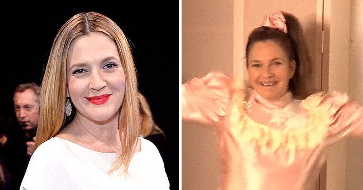 Drew Barrymore's TikTok Debut Dressed as Her 'Never Been Kissed