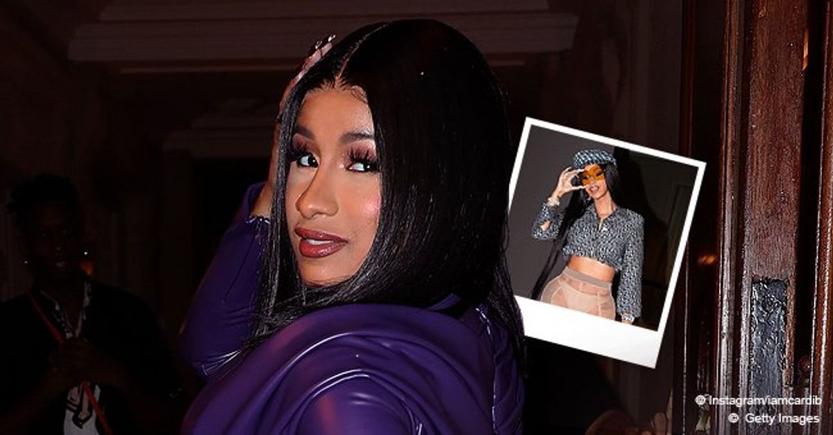 Cardi B Leaves Nothing to the Imagination Rocking a Dior Crop Top