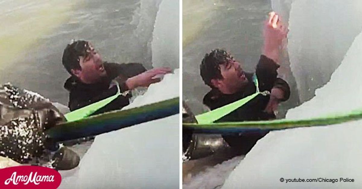 Man stuck in frozen lake after trying to save a dog, then police appear ...