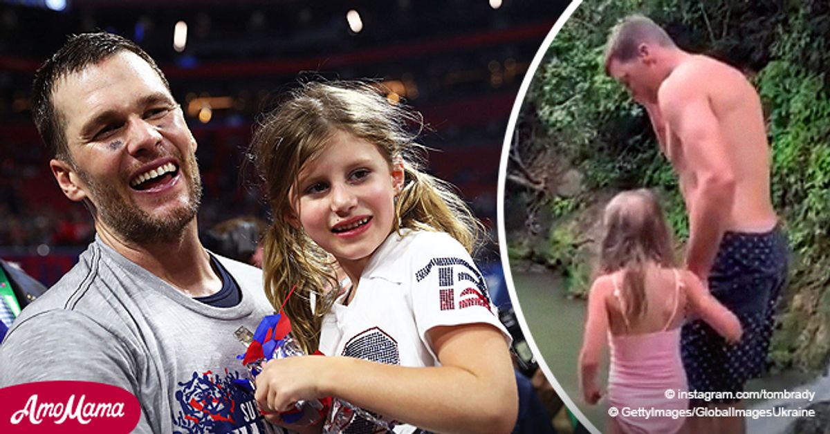 Tom Brady Sparks Backlash after Jumping Off a Cliff with His 6yearold(02)