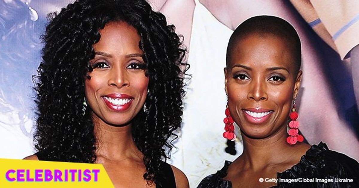 Tasha Smith's famous twin sister glams up in offtheshoulder dress in