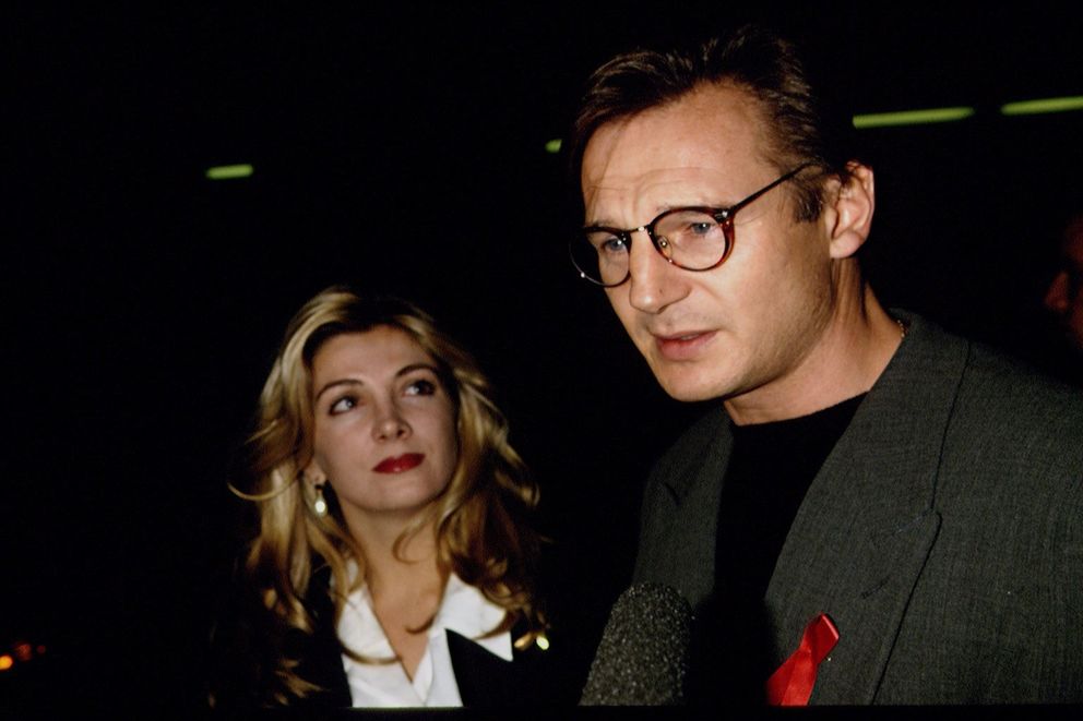Liam Neeson et Natasha Richardson lors de la première du film "La liste de Schindler" le 1er décembre 1993 | Source : Getty Images