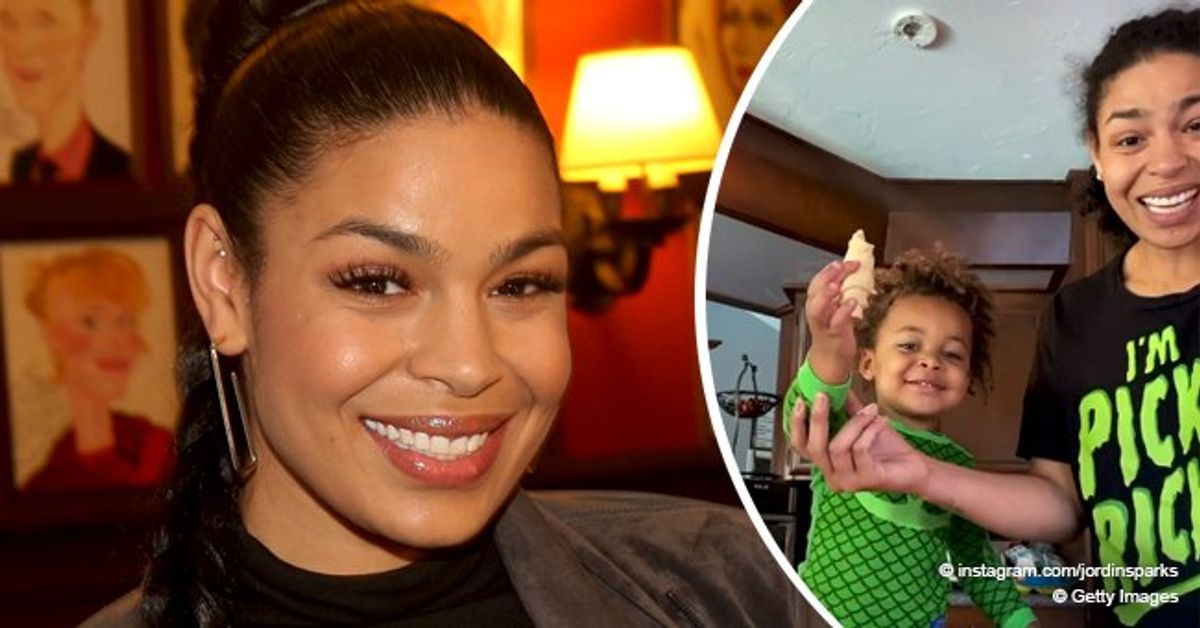Watch Jordin Sparks & Her CurlyHaired Son, DJ Bake Together in This