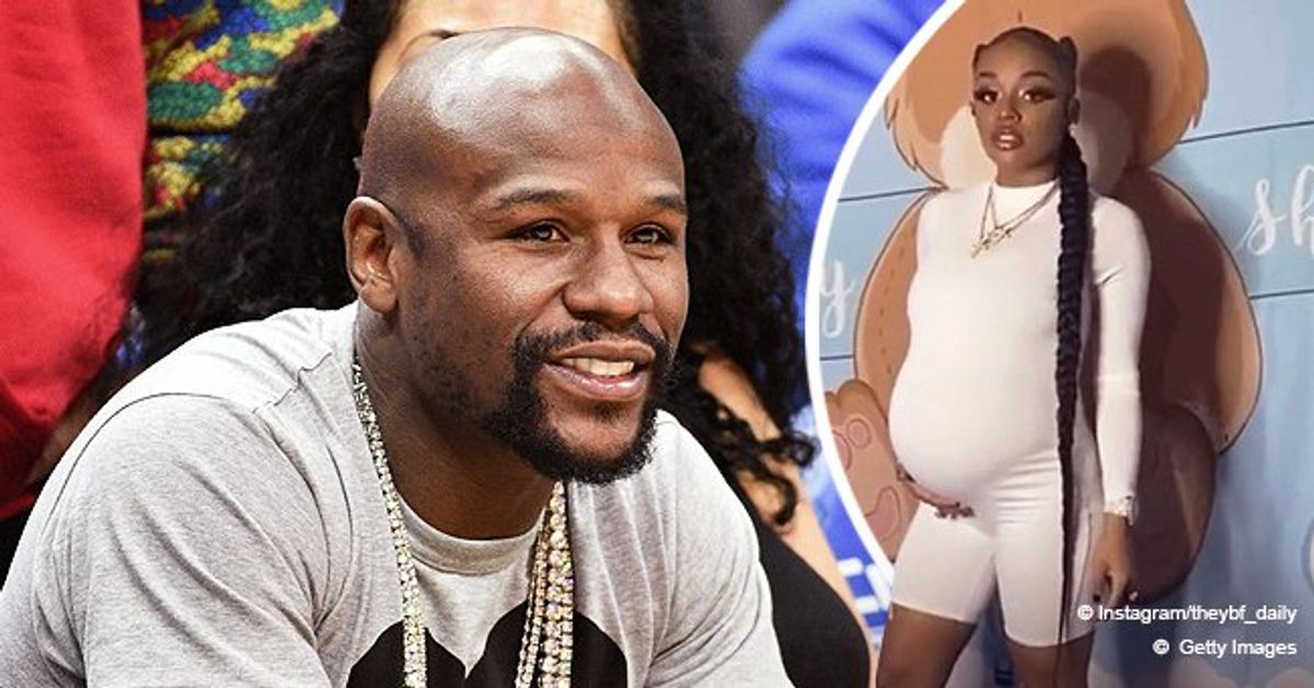 Floyd Mayweather's Daughter Yaya Flaunts Big Baby Bump in a Tight White ...