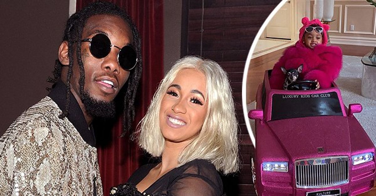 Cardi B & Offset's Daughter Kulture Looks Glamorous Riding Her Luxury