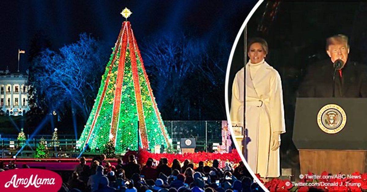 President Trump and First Lady Melania light National Christmas tree in