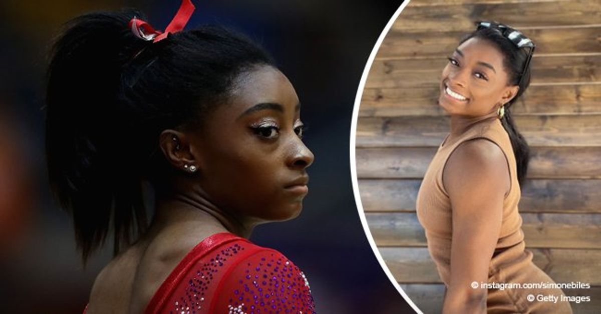 Simone Biles' Fans Are in Awe as She Poses in Nude Dress with Minimal