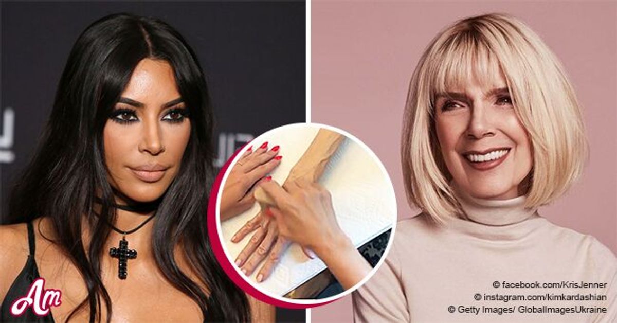 Kim Kardashian covers 84-year-old nan MJ's veins in body foundation