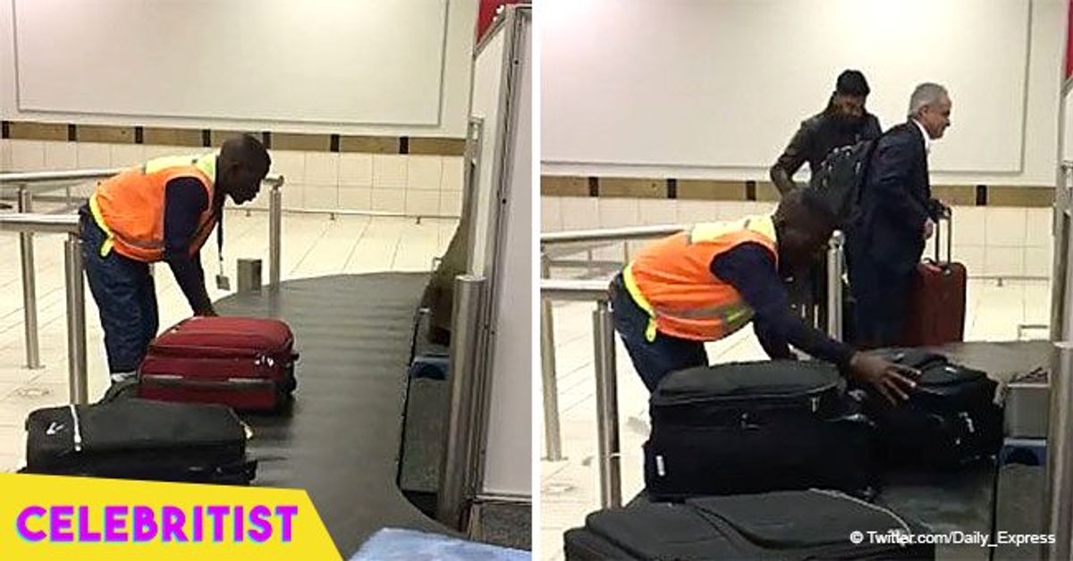 Airport baggage handler goes viral after video shows how he moves suitcases