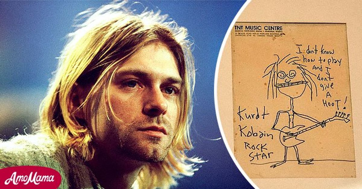 Rare Kurt Cobain SelfPortrait Sketch Drawn in 1992 Sells at Auction(00)