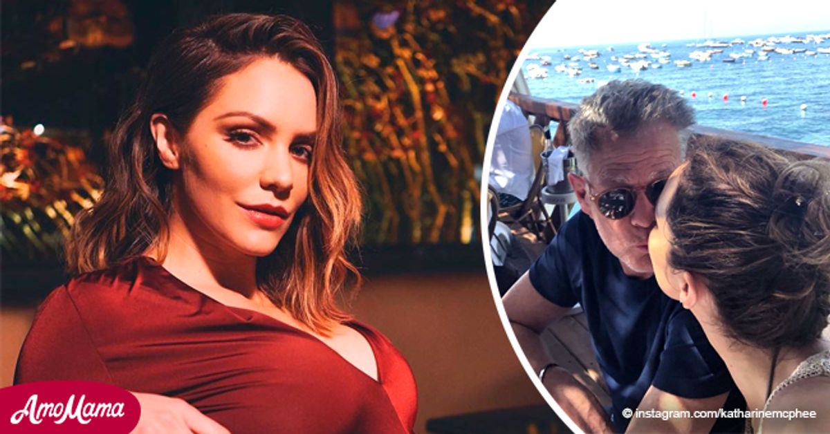 Katharine McPhee Kisses David Foster While on Honeymoon in Italy (Photo)(02)