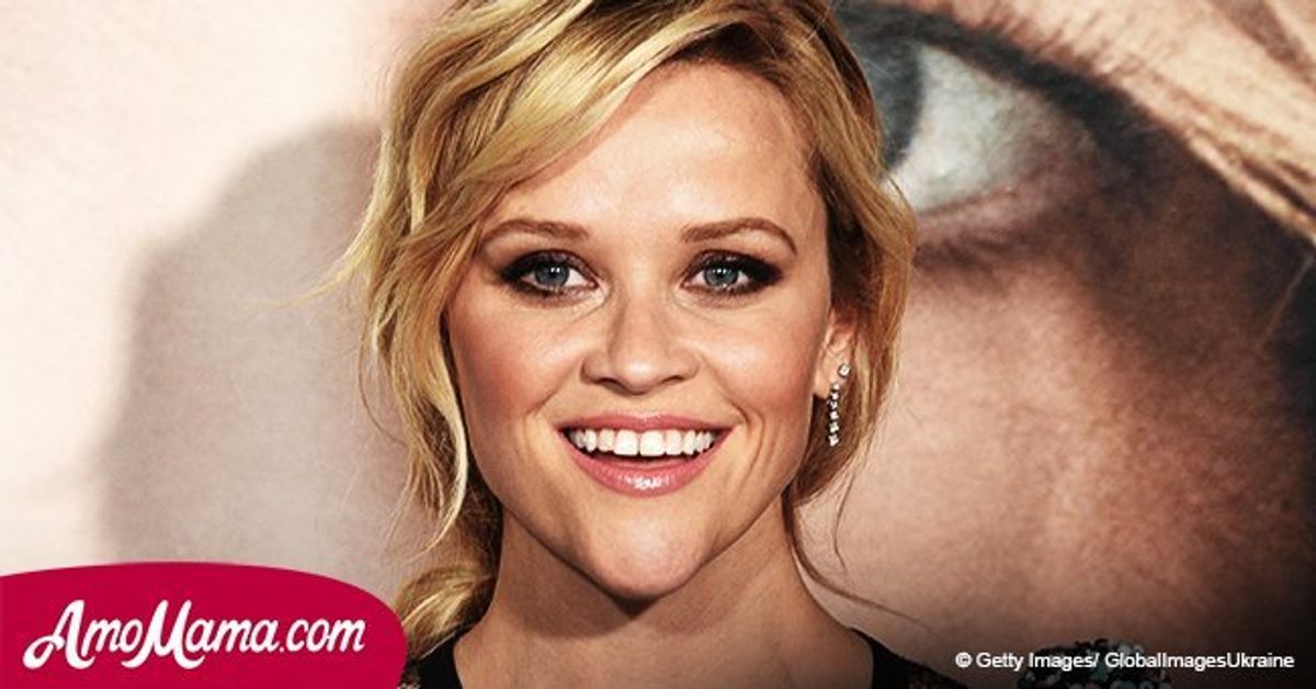 Reese Witherspoon shares rare photo with son celebrating her 42nd birthday(01)