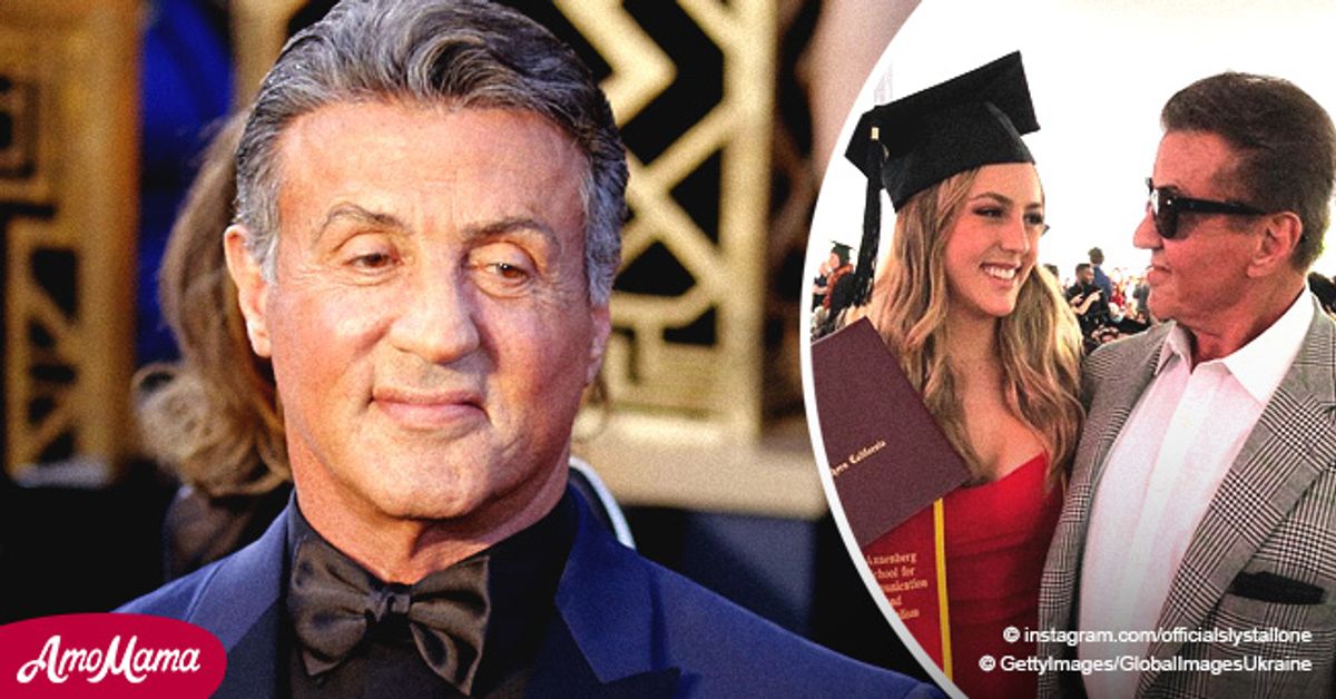 Sylvester Stallone Poses With Daughter Sophia Who Just Graduated From Usc 