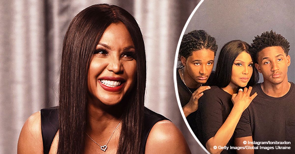 Proud Mom Toni Braxton Shares Rare Photo with Her Two Handsome Sons