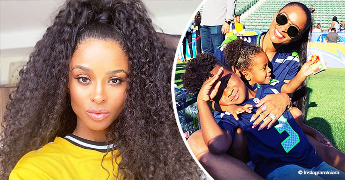 Ciara Posts Photo with Son Future and Daughter Sienna in Seahawks