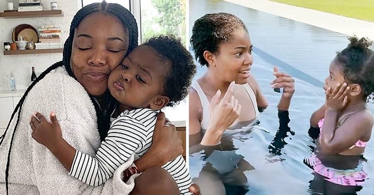 'L.A.'s Finest' Star Gabrielle Union Teaches Daughter Kaavia Body