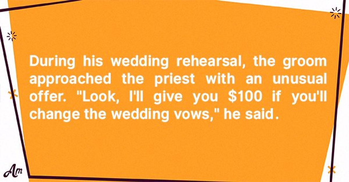 Daily Joke: Groom Approached Priest with Unusual Offer during His ...