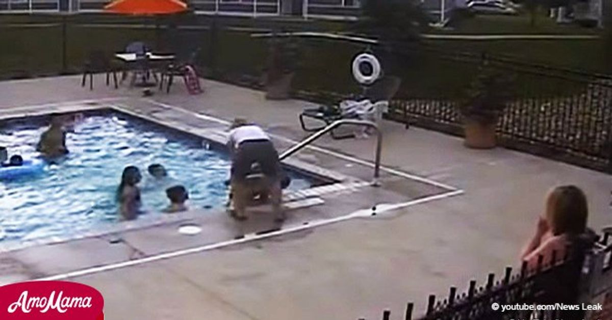 Drowning Boys Rescue From Swimming Pool Caught On Camera 8063