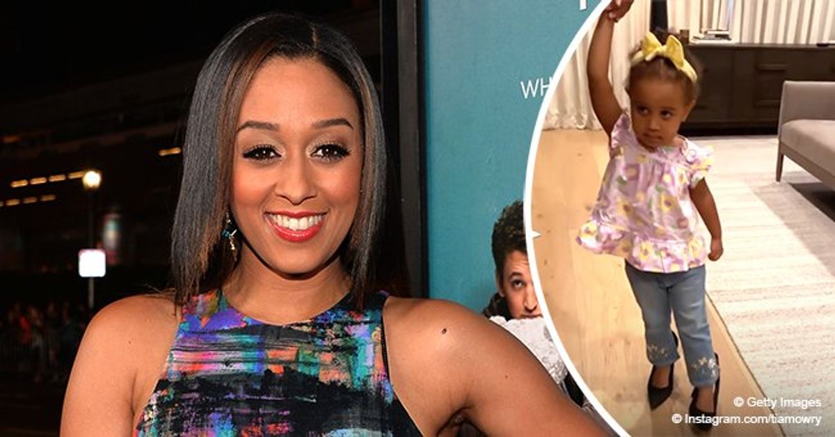 Tia Mowry's Daughter Cairo, 2, Walks in Mom's High Heels for the 1st ...