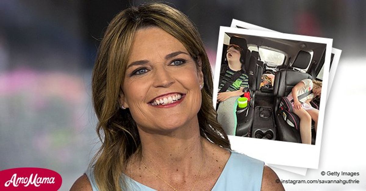 Savannah Guthrie Shares Hilarious Photo of Her Children Sleeping(01)