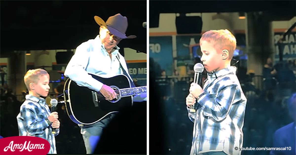 Video of George Strait Performing on Stage with His Little Grandson ...