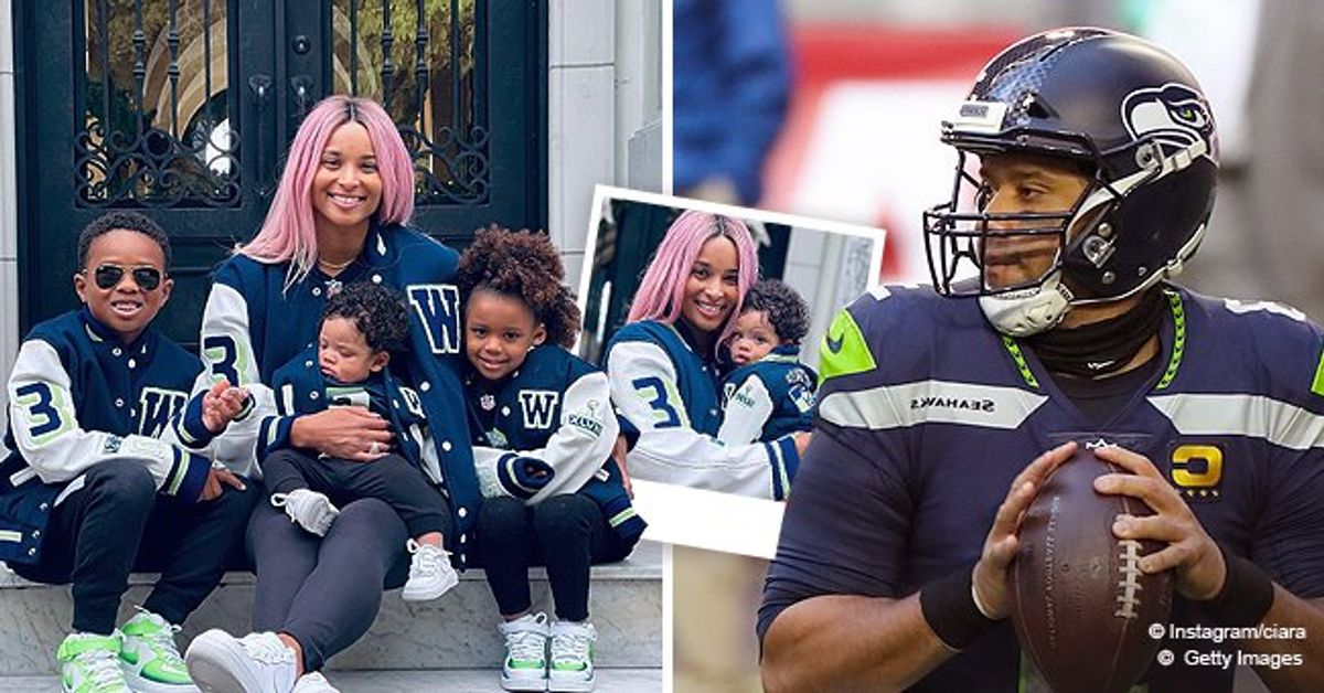 Ciara Looks Cute with Her 3 Kids as They Cheer on Russell Wilson in ...