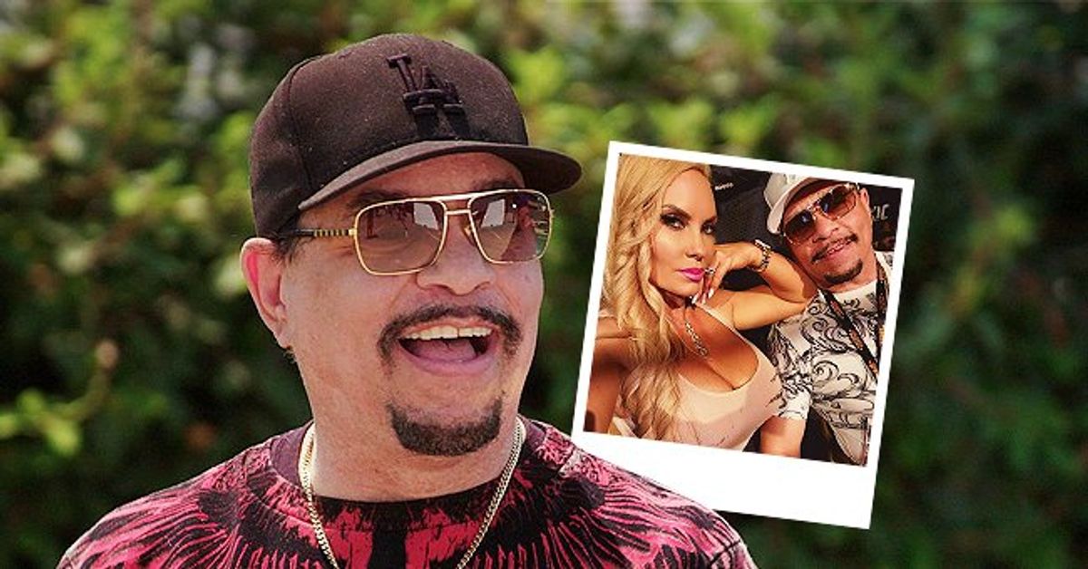 Ice T S Wife Coco Shows Her Deep Cleavage In A Skimpy Top Leaning To Him At A Celebrity Boxing Event