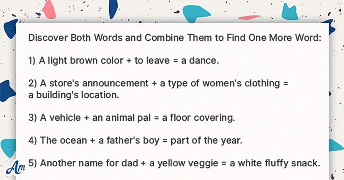 Daily Riddle: Decode Words from Definitions and Combine Them to Find ...