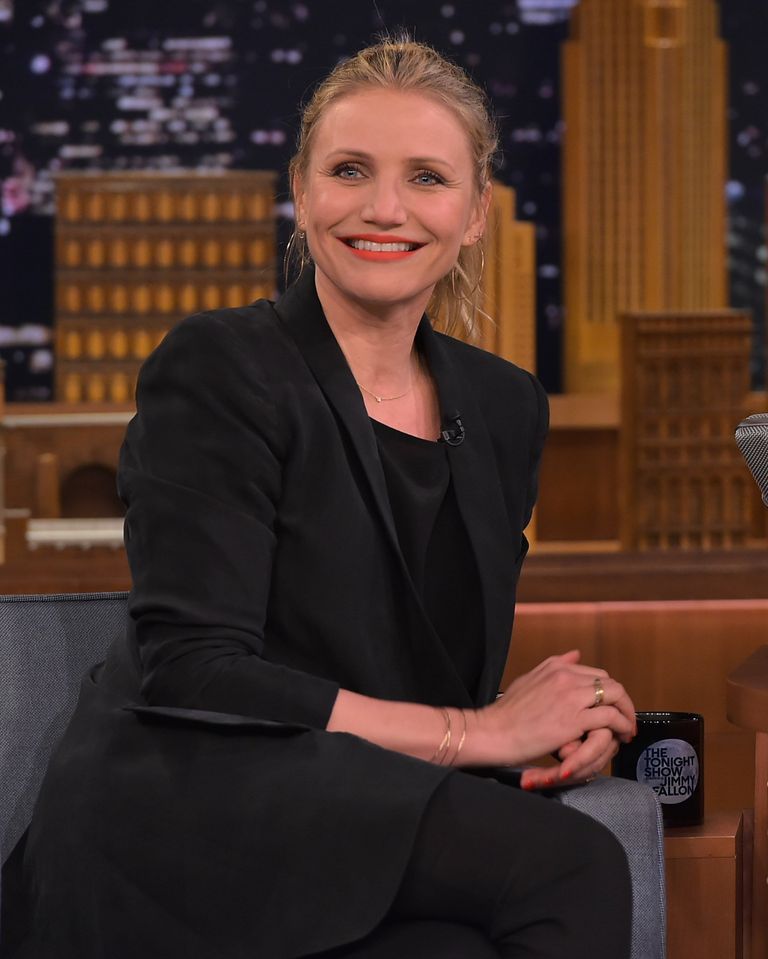 Cameron Diaz au "The Tonight Show Starring Jimmy Fallon" le 6 avril 2016 | Source : Getty Images