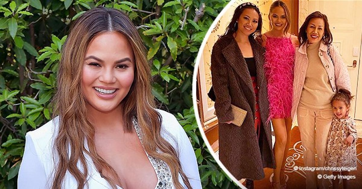 Chrissy Teigen Is All Smiles in Rare Family Photo with Her Mom Pepper