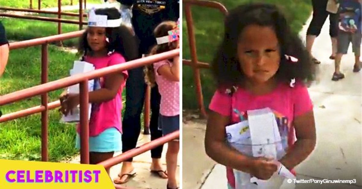 Kindergartner's hilarious frustration with first day of school went