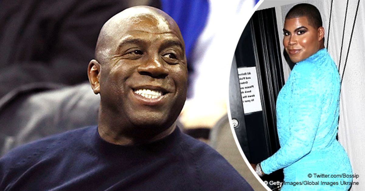 Magic Johnson's Son EJ Steps out in Blue Mini Dress for His 27th ...