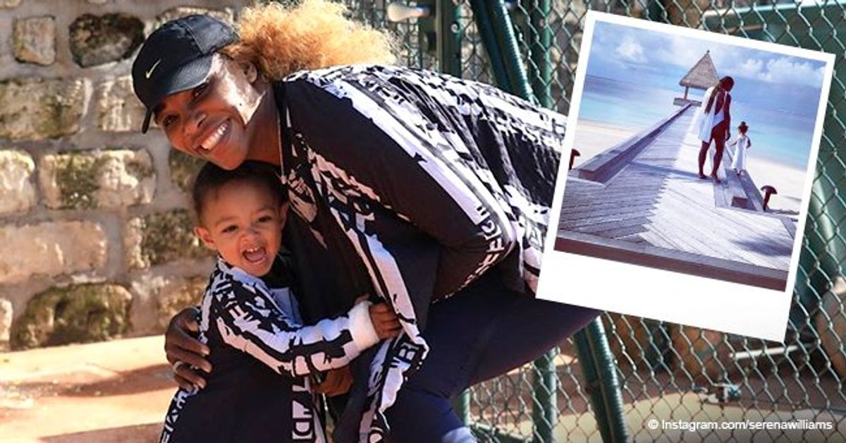 Serena Williams and Daughter Olympia Look Picturesque as They Walk in