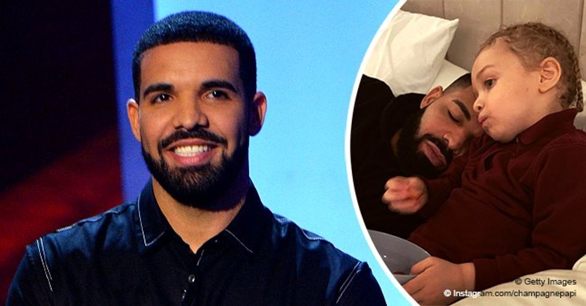 Drake Snuggles with LookAlike Son Adonis in a Rare FatherandSon Snap